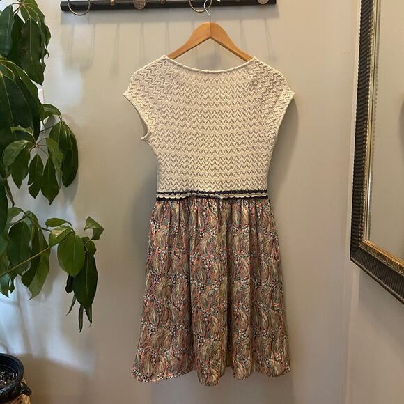 Weston Fit & Flare Arcata Dress | XS Anthropologie, Neutral Motif, Pockets $139 - Picture 6 of 10